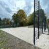 Voetbaldoel met basketbal combi 8 Geïntegreerd in een wand. Voetbaldoel-basketbalcombinatie VBC160. Ook dat behoort tot de mogelijkheden.